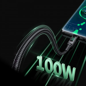 Кабел за зареждане и данни ACEFAST USB Type C към USB Type C 100W 20V 5A 2m (C6-03) черен - Img 8