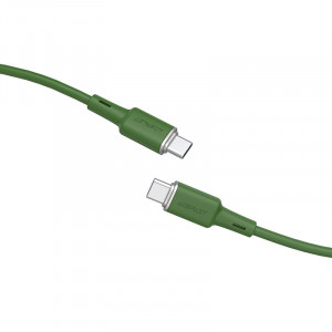 Кабел за зареждане и данни ACEFAST USB Type C към USB Type C 60W 20V 3A 1.2m (C2-03) маслинено зелен - Img 2