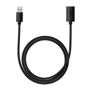 Кабел за зареждане и данни BASEUS AiRJoy USB Type A 2.0 1.5m черен - Img 1