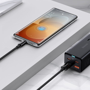 Кабел за зареждане и данни BASEUS Superior SUPERVOOC USB Type A към USB Type C 65W 2m черен - Img 8