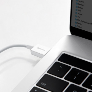 Кабел за зареждане и данни BASEUS Superior USB Type A към USB Type C 66 W 6A 2m бял (CATYS-A02) - Img 11