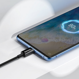 Кабел за зареждане и данни BASEUS Superior USB Type A micro USB с бързо зареждане 2A 1m черен (CAMYS-01) - Img 9