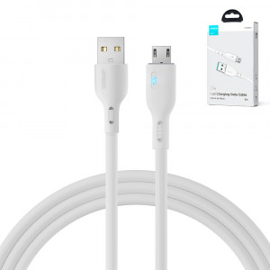 Кабел за зареждане и данни JOYROOM USB Type A към micro USB 2.4A 2m S-UM018A13 бял - Img 8