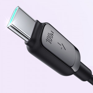 Кабел за зареждане и данни JOYROOM USB Type C към USB Type C 100W 1.2m S-CC100A14 черен - Img 9