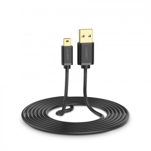 Кабел за зареждане и данни UGREEN USB Type A 2.0 към mini USB 5 Pin мъжко 1.5m черен - Img 11