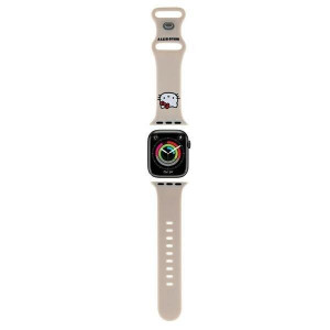 Каишка HELLO KITTY Silicone Kitty Head strap - Apple Watch 41mm Series 9 / 41mm Series 8 / 41mm Series 7 / 40mm Series 6 / 40mm SE / 40mm Series 5 / 40mm Series 4 / 38mm Series 3 / 38mm Series 2 / 38mm (1st gen) бежов