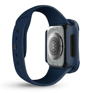 Калъф за корпус със стъклен протектор UNIQ Torres - Apple Watch 40mm SE / 40mm Series 6 / 40mm Series 5 / 40mm Series 4 case. / nautical син - Img 5