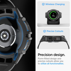 Калъф за корпус с каишка SPIGEN Rugged Armor Pro - Samsung Galaxy Watch6 Classic 47mm черен мат - Img 18