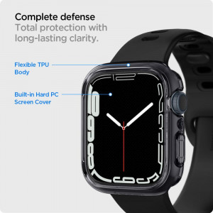 Калъф за корпус SPIGEN Ultra Hybrid - Apple Watch 41mm Series 9 / 41mm Series 8 / 41mm Series 7 прозрачно сив - Img 9