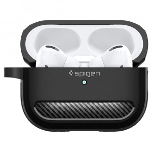 Калъф за слушалки SPIGEN Rugged Armor – AirPods Pro 1 / 2 черен мат - Img 5