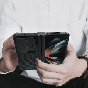 Калъф с подвижно покритие за камерата NILLKIN CamShield Pro - Samsung Galaxy Z Fold4 син - Img 9