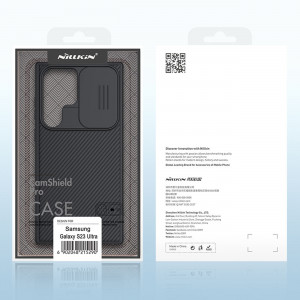 Калъф с подвижно покритие за камерата NILLKIN CamShield Pro - Samsung Galaxy S23 Ultra черен - Img 5