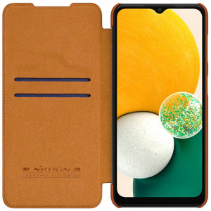 Калъф тип книга от еко кожа NILLKIN Qin - Samsung Galaxy A04s / A13 5G кафяв - Img 4