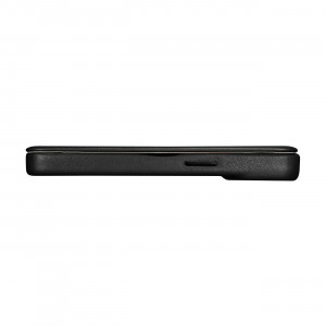 Калъф тип книга от естествена кожа iCARER CE Oil Wax Premium MagSafe - iPhone 14 Plus черен - Img 11