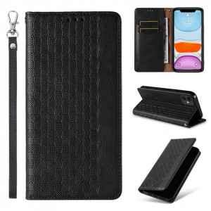 Калъф тип книга с връзка Magnet Strap - iPhone 12 черен - Img 8