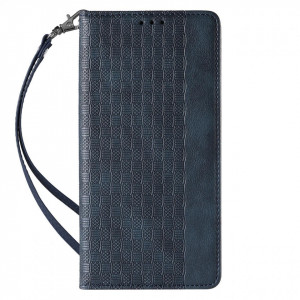 Калъф тип книга с връзка Magnet Strap - iPhone 12 Pro Max син - Img 4