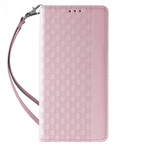 Калъф тип книга с връзка Magnet Strap - iPhone 14 Pro Max розов - Img 4