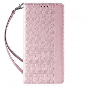 Калъф тип книга с връзка Magnet Strap - Samsung Galaxy S23+ розов - Img 4