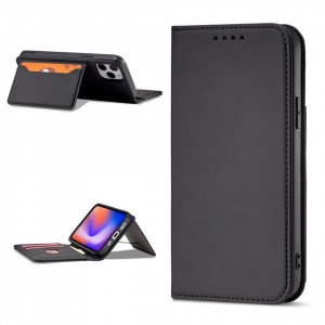 Калъф тип книга с външен джоб Magnet Card - iPhone 12 черен - Img 4