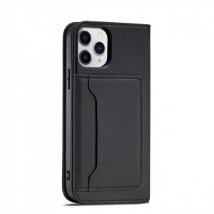 Калъф тип книга с външен джоб Magnet Card - iPhone 12 черен - Img 9