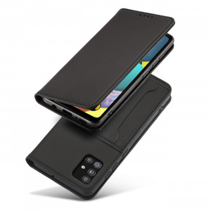 Калъф тип книга с външен джоб Magnet Card - Samsung Galaxy A13 5G черен - Img 2