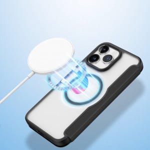 Калъф тип книга с прозрачен гръб DUX DUCIS Skin X Pro MagSafe - iPhone 15 Pro Max черен - Img 9