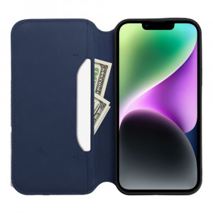 Калъф тип книга Dual Pocket - iPhone 15 тъмносив - Img 5