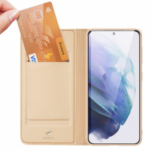 Калъф тип книга DUX DUCIS Skin Pro - Samsung Galaxy S22+ златист - Img 2