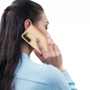 Калъф тип книга DUX DUCIS Skin Pro - Samsung Galaxy S22+ златист - Img 10