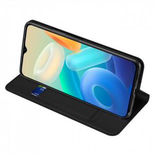 Калъф тип книга DUX DUCIS Skin Pro - Vivo Y16 / Y02s черен - Img 6