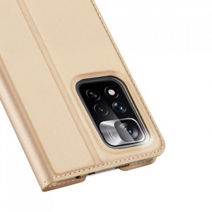 Калъф тип книга DUX DUCIS Skin Pro - Xiaomi Poco M4 Pro 5G златист - Img 3