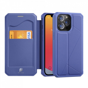 Калъф тип книга DUX DUCIS Skin X - iPhone 13 Pro син - Img 1