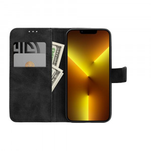 Калъф тип книга FORCELL Tender - iPhone 15 Pro черен - Img 3