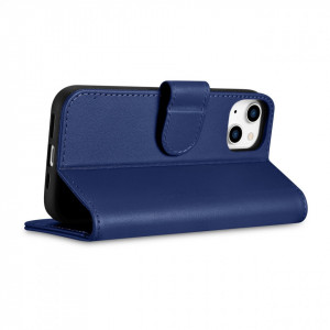 Калъф тип книга iCARER Wallet 2в1 против кражба - iPhone 14 Plus Cover син - Img 8
