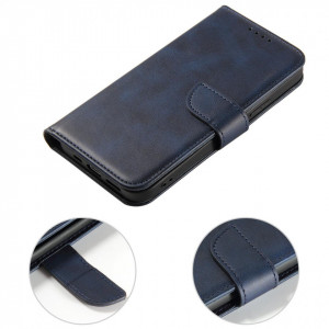 Калъф тип книга Magnet Elegant - iPhone 14 Pro Max син - Img 2