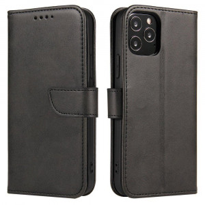 Калъф тип книга Magnet Elegant - Moto e32 / e32s черен - Img 1