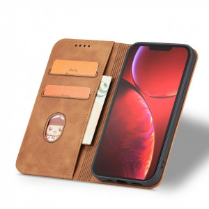 Калъф тип книга Magnet Fancy - iPhone 13 Pro кафяв - Img 6