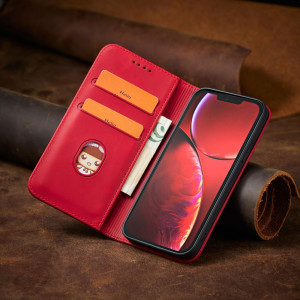 Калъф тип книга Magnet Fancy - iPhone 14 Pro червен - Img 13
