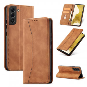 Калъф тип книга Magnet Fancy - Samsung Galaxy S23+ кафяв - Img 12