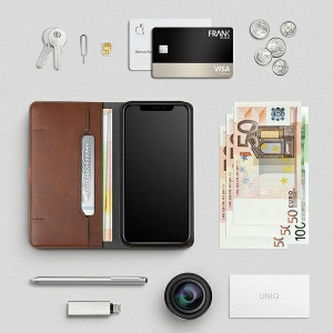 Калъф тип книга UNIQ Journa - iPhone 12 / 12 Pro сив тъмносив - Img 6
