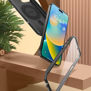 Калъф 360° със стойка и клипс SUPCASE Unicorn Beetle Pro Magsafe - iPhone 15 Pro черен - Img 5