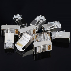 Комплект от 10 бр. RJ45 накрайник UGREEN 8P8C (UTP Cat. 6 / Cat. 5 / Cat. 5e) (NW111) сребрист - Img 4