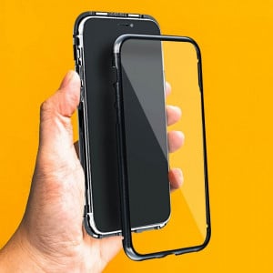 Магнитен калъф 360° с протектор - iPhone 12 Pro Max черен - Img 7