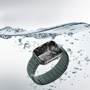 Магнитна каишка Dux Ducis Strap BL - Apple Watch 41mm Series 9 / 41mm Series 8 / 41mm Series 7 / 40mm Series 6 / 40mm SE / 40mm Series 5 / 40mm Series 4 / 38mm Series 3 / 38mm Series 2 / 38mm (1st gen) зелена - Img 12