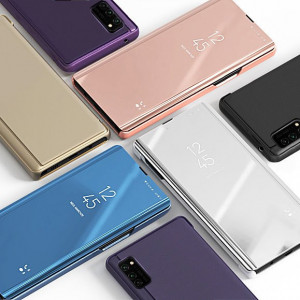 Огледален калъф тип книга Clear View - Samsung Galaxy A72 син - Img 7