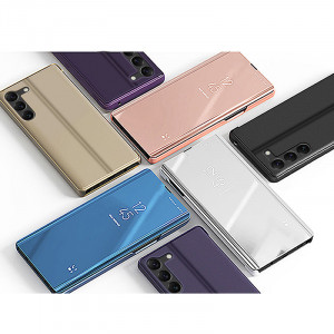 Огледален калъф тип книга Clear View - Samsung Galaxy S23+ син - Img 4