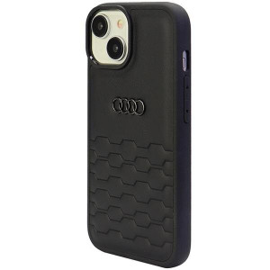 Оригинален гръб от еко кожа Audi GT Synthetic Leather - iPhone 15 Plus черен - Img 3