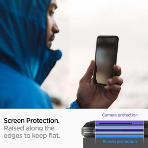 Оригинален гръб със стойка SPIGEN Tough Armor - Samsung Galaxy A21s тъмносив - Img 4
