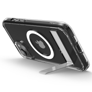 Оригинален гръб със стойка SPIGEN Ultra Hybrid S MagSafe - iPhone 15 Plus кристалнопрозрачен - Img 10