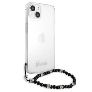 Оригинален гръб с гривна GUESS черен Pearl GUHCP13SKPSBK - iPhone 13 mini прозрачен - Img 4